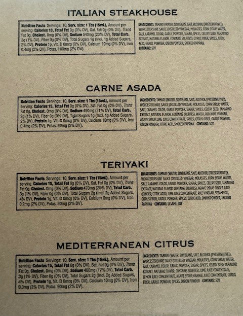 Statesmen 5oz 4 pack sampler/gift set